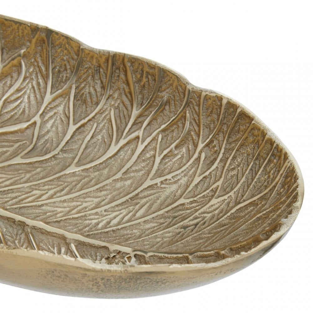 Salma Lotus Leaf Gold Finish Bowl