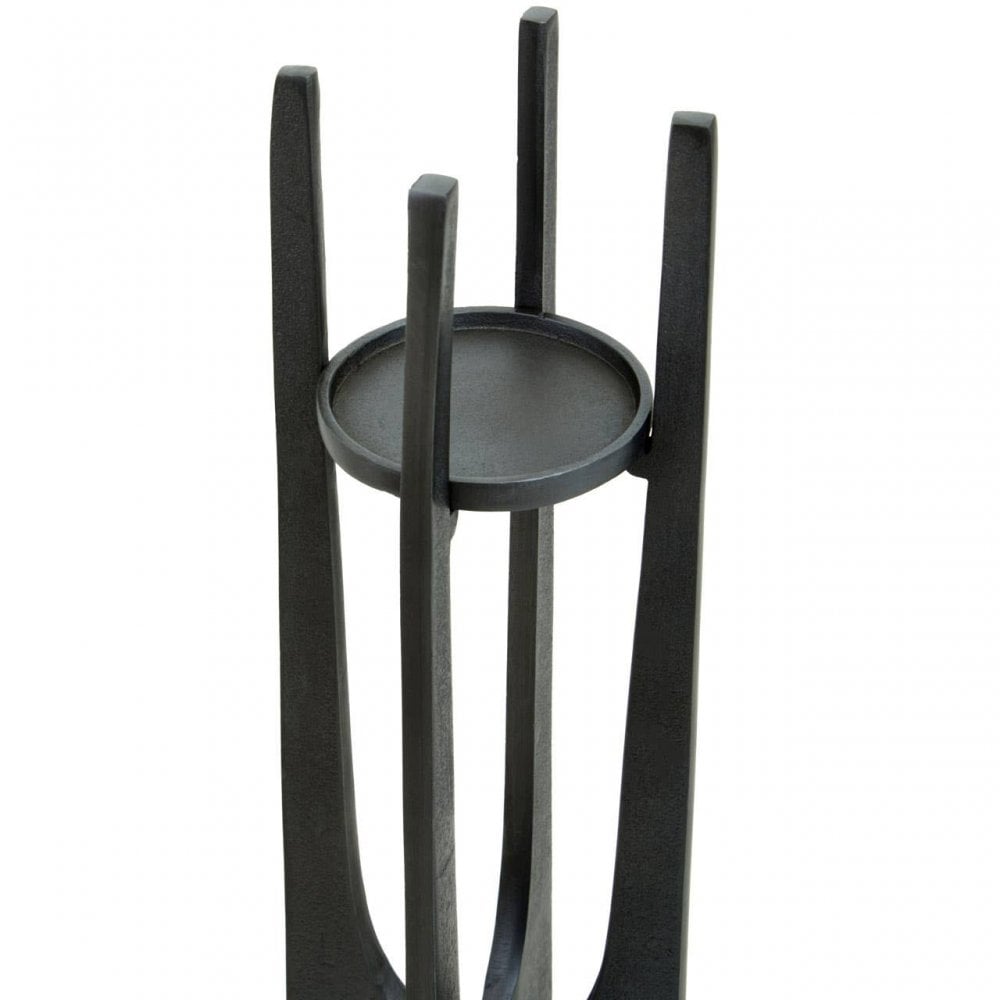 Dante Large Grey Candle Holder