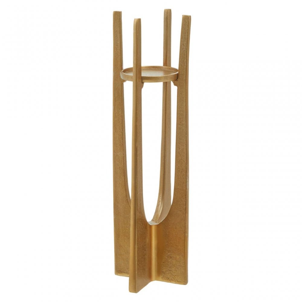 Dante Large Gold Candle Holder