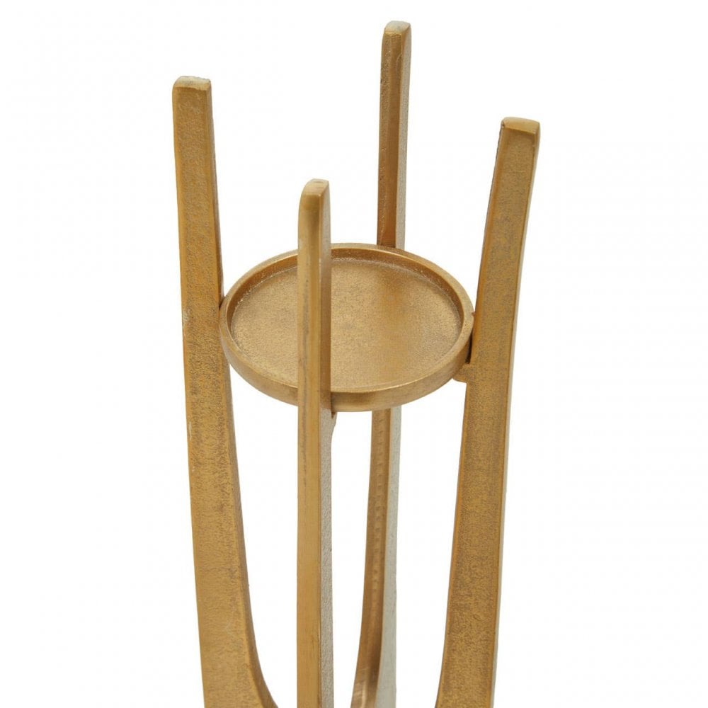 Dante Large Gold Candle Holder