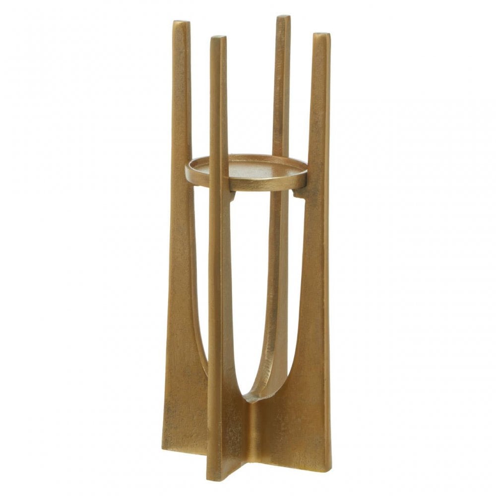 Dante Small Gold Candle Holder