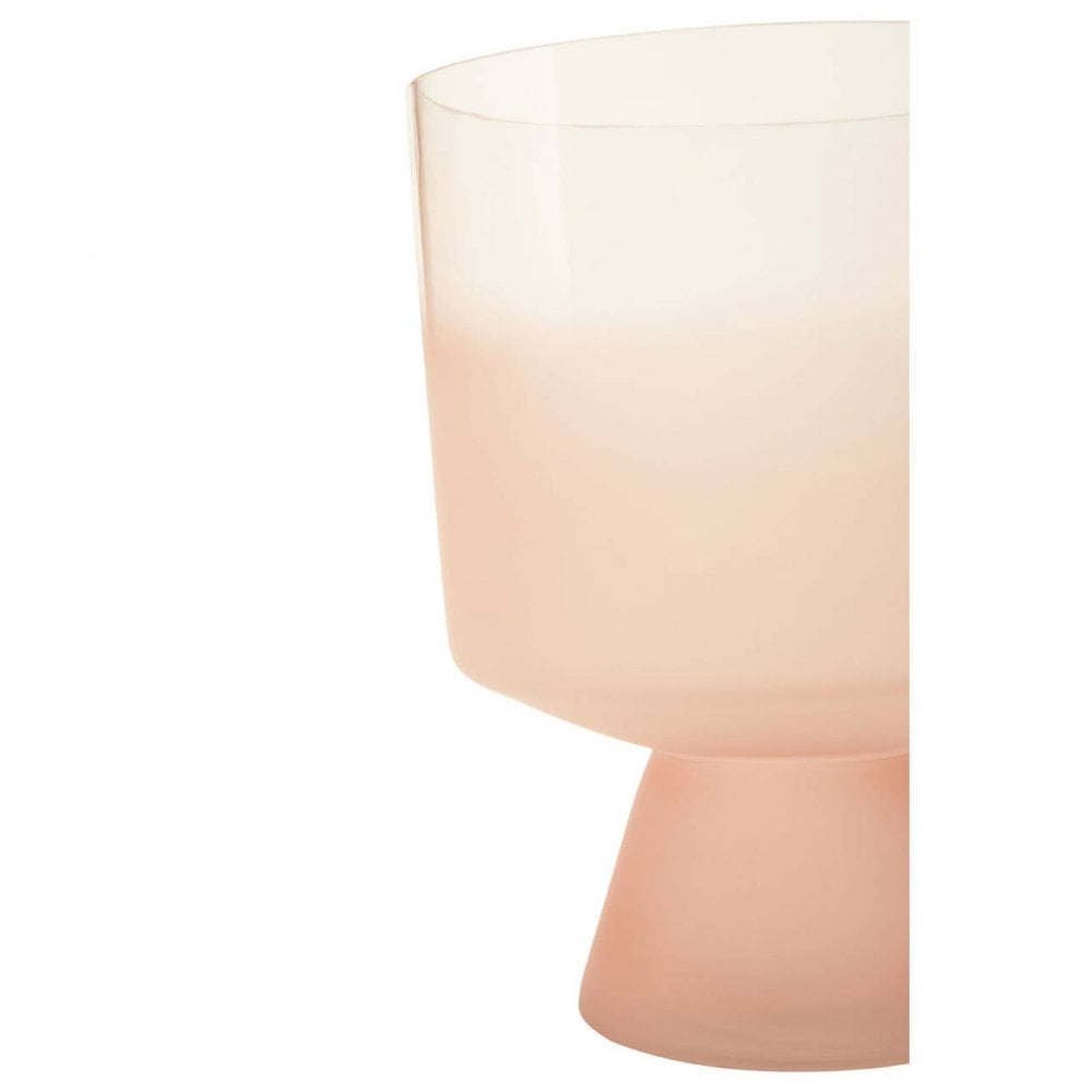 Baila Large Matte Pink Glass Vase