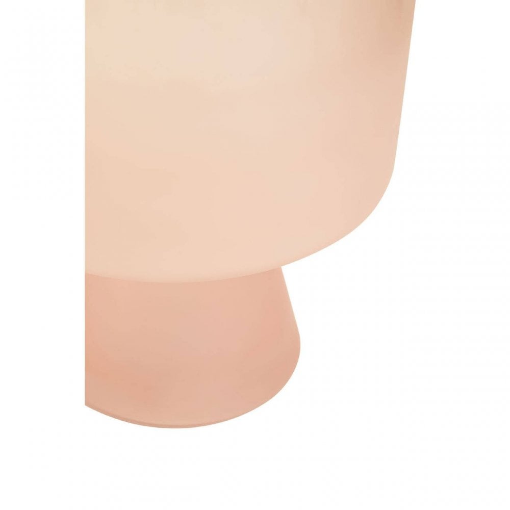 Baila Large Matte Pink Glass Vase