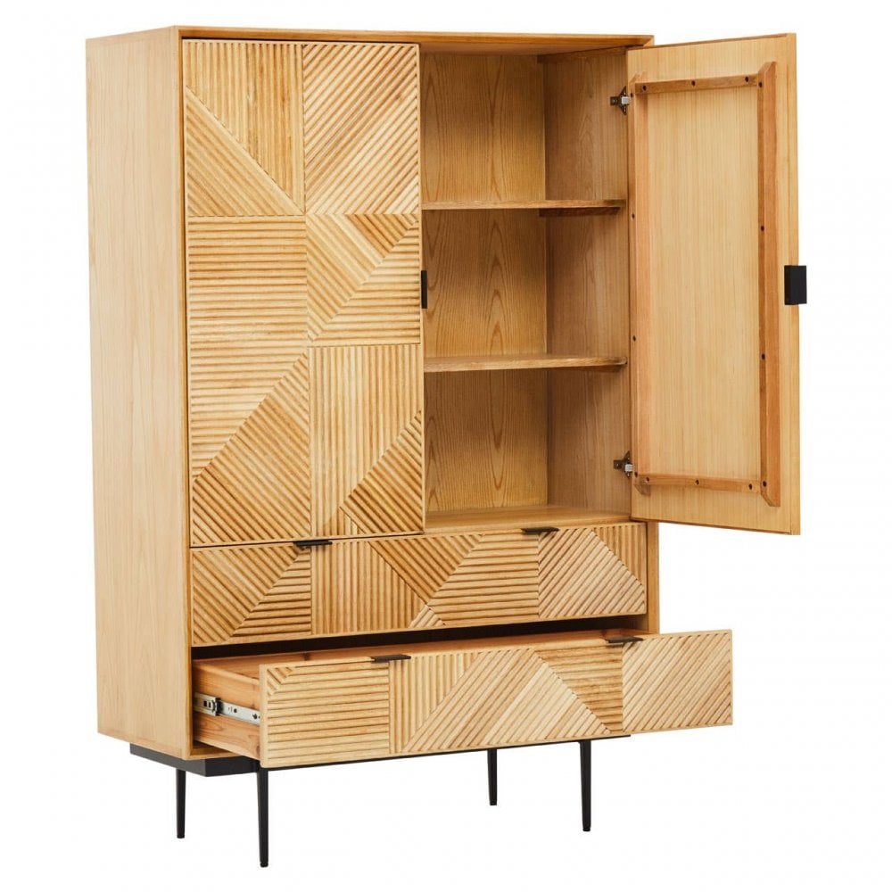 Jakara Natural Wooden Cabinet