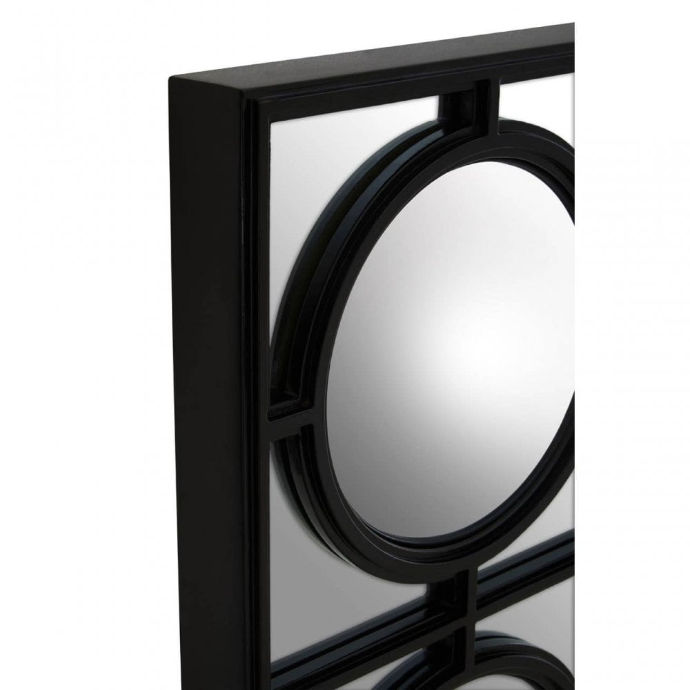 Telese Black Finish Wall Mirror