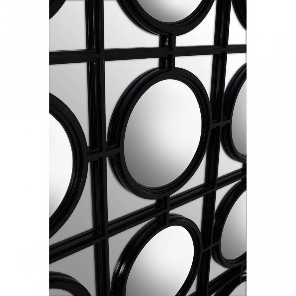 Telese Black Finish Wall Mirror