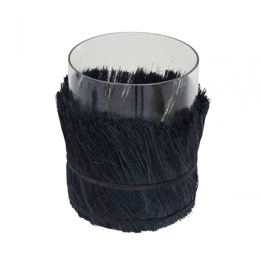 Kuta Black Large Candle Holder
