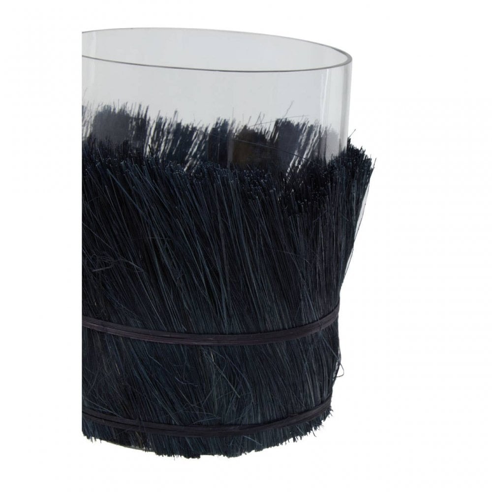 Kuta Black Large Candle Holder