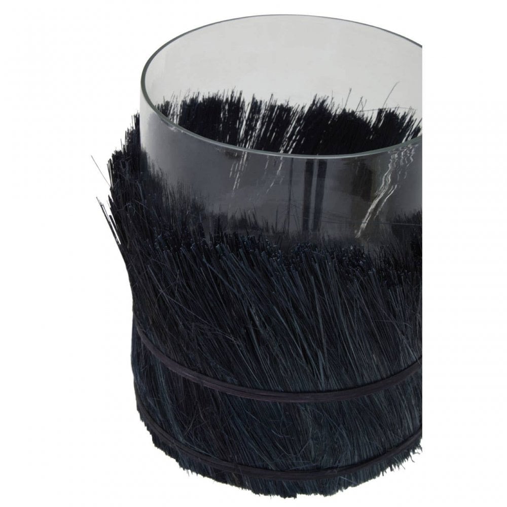 Kuta Black Large Candle Holder