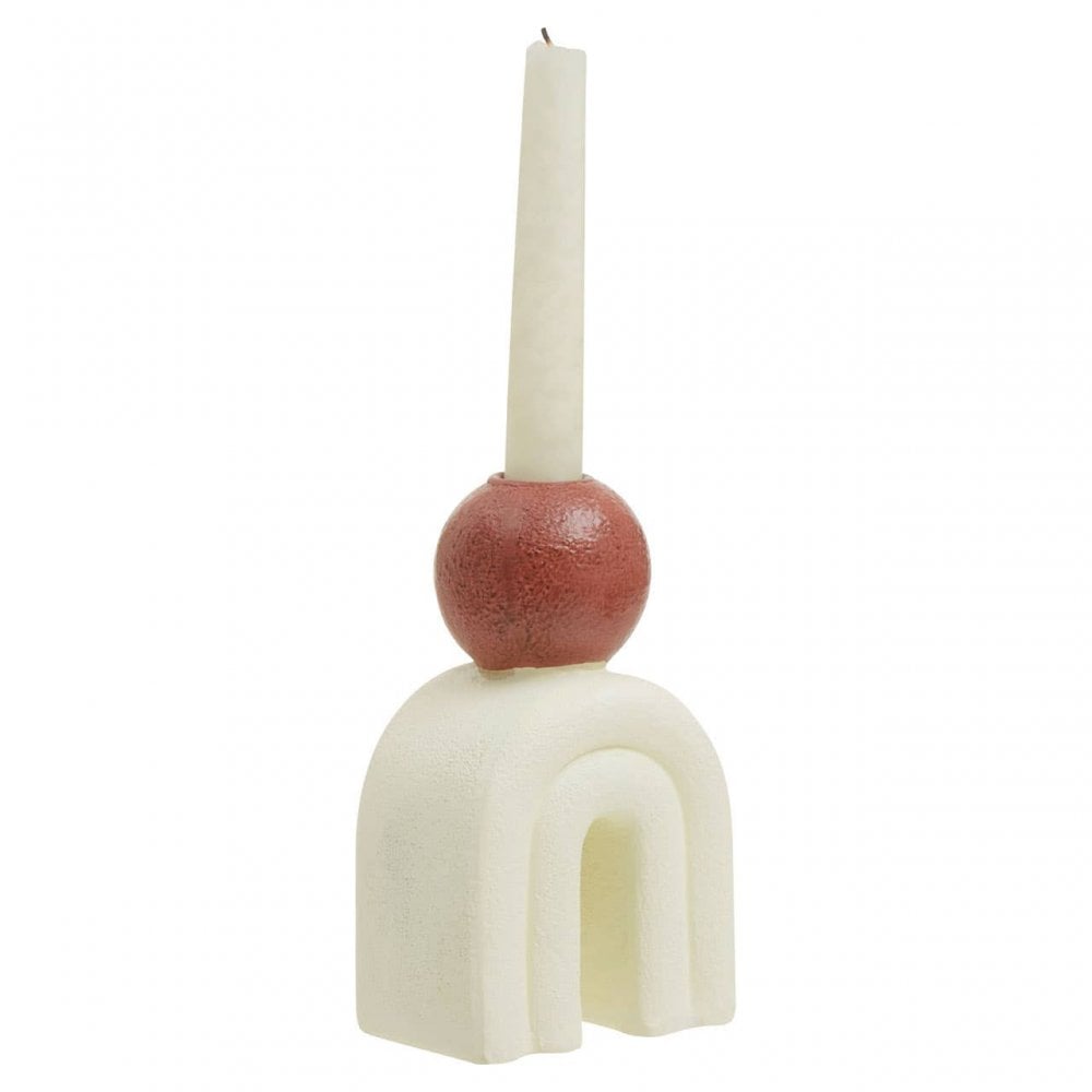 Utica Candle Holder With Cream Base