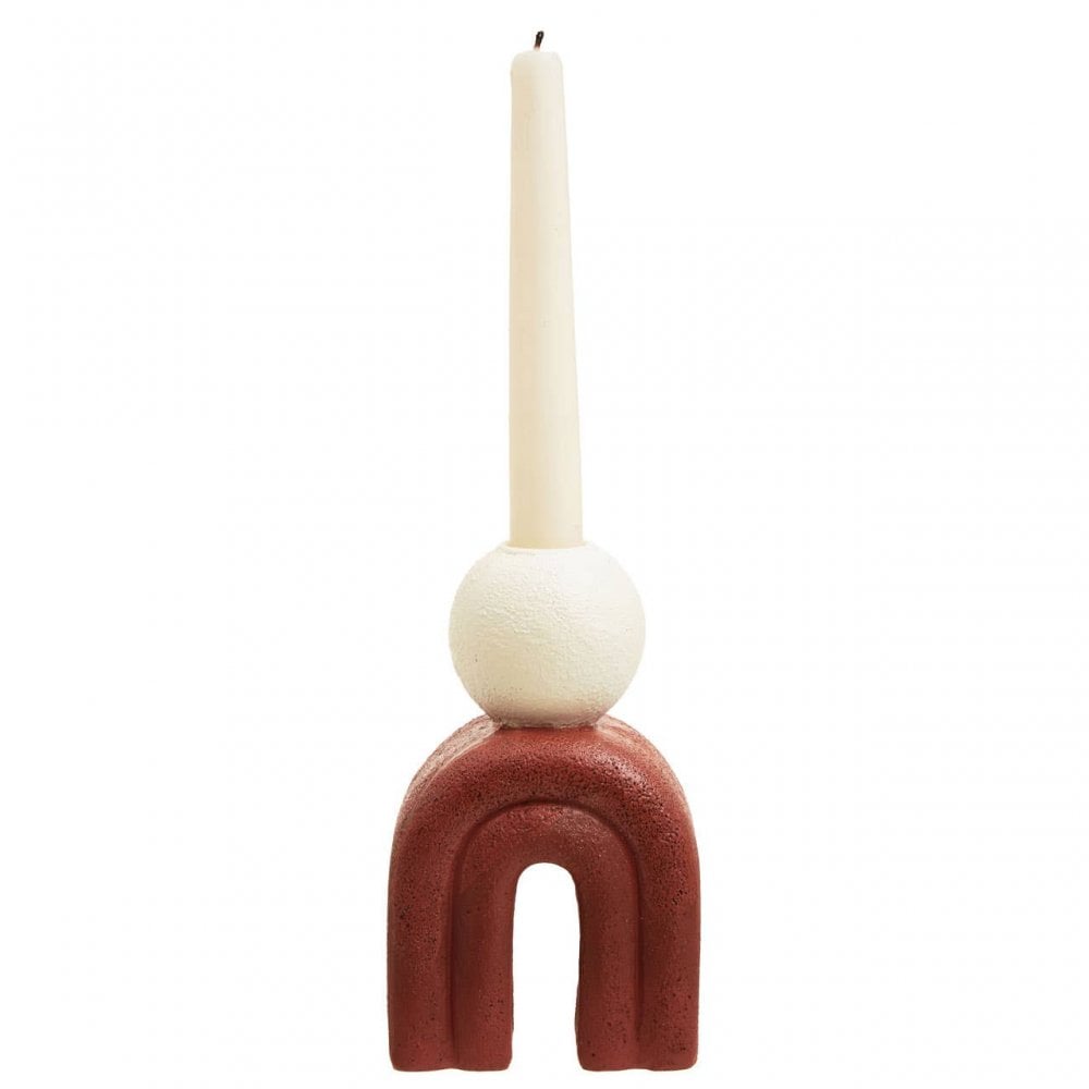 Utica Candle Holder With Red Base