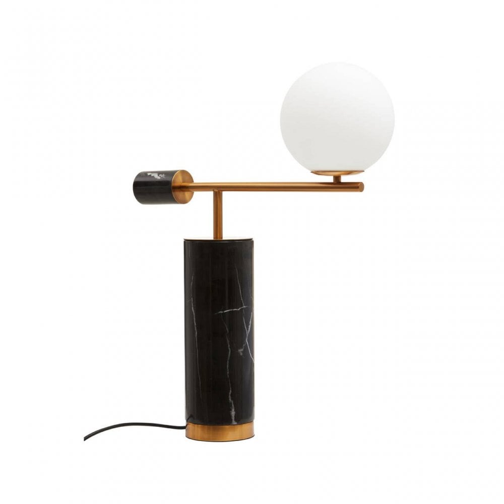 Marmo White Shade Table Lamp