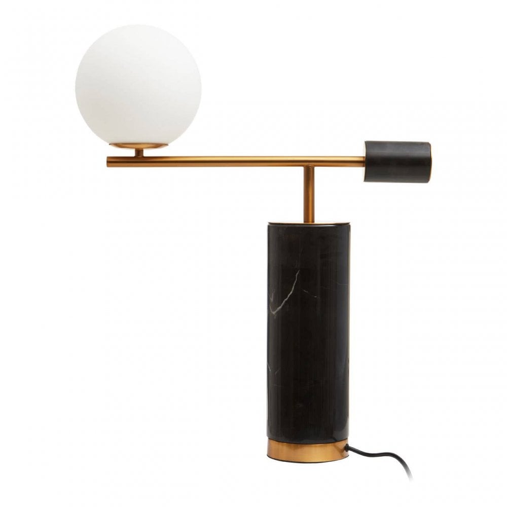 Marmo White Shade Table Lamp
