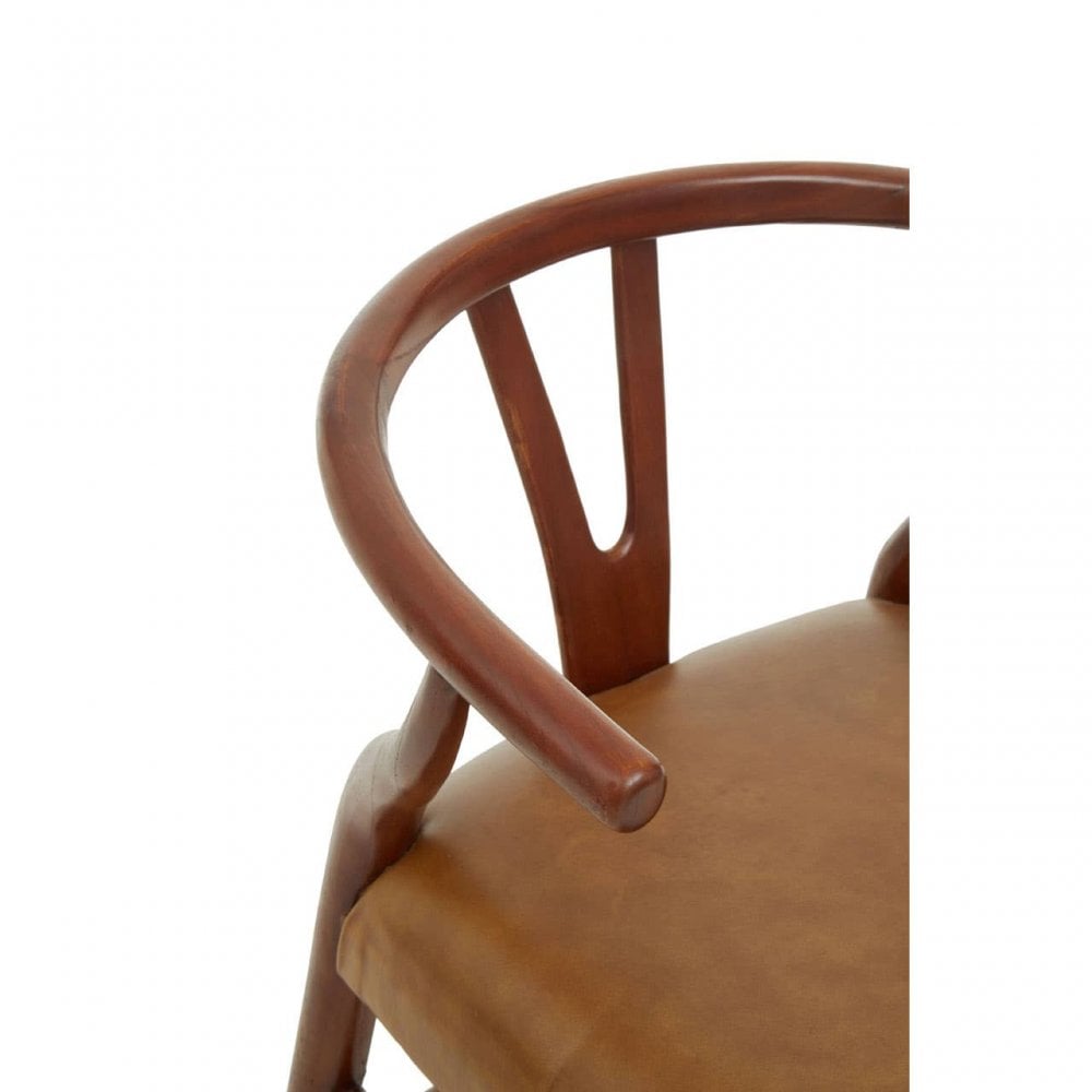 Kendari Cow Camel Leather Chair