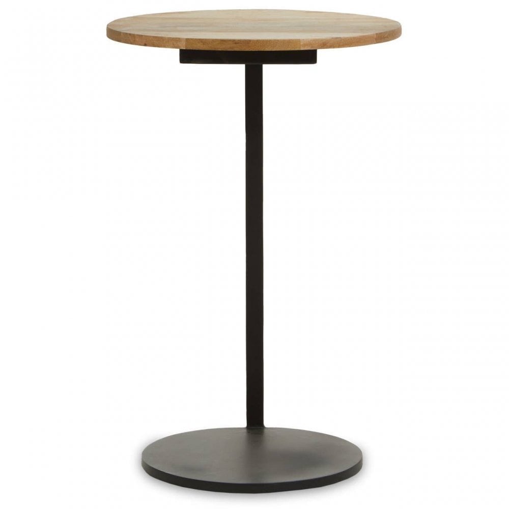 Corra Side Table With Wooden Marble Top
