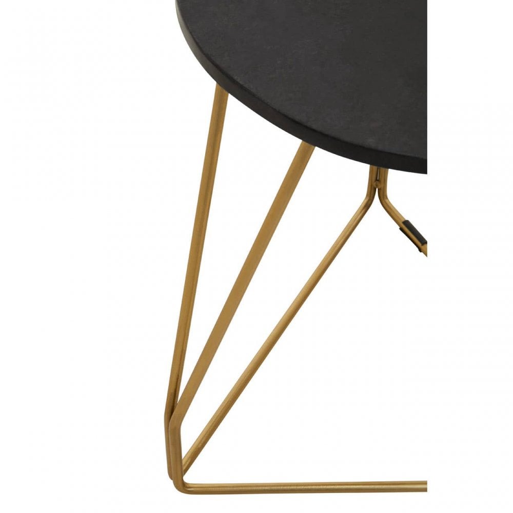 Corra Side Table With Sledge Base