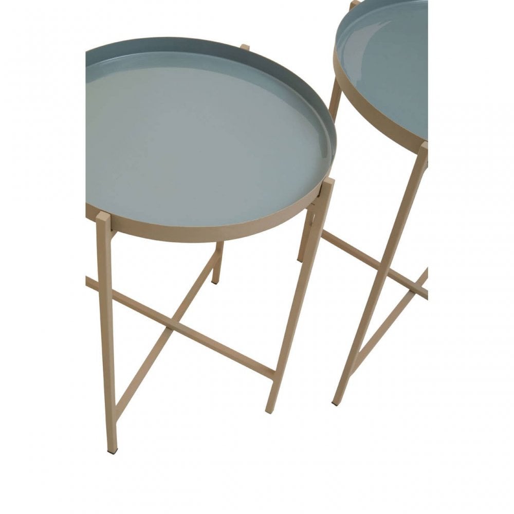 Set Of Three Side Table With Cross Legs