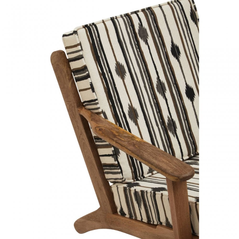 Cefena Armchair With Angular Arms