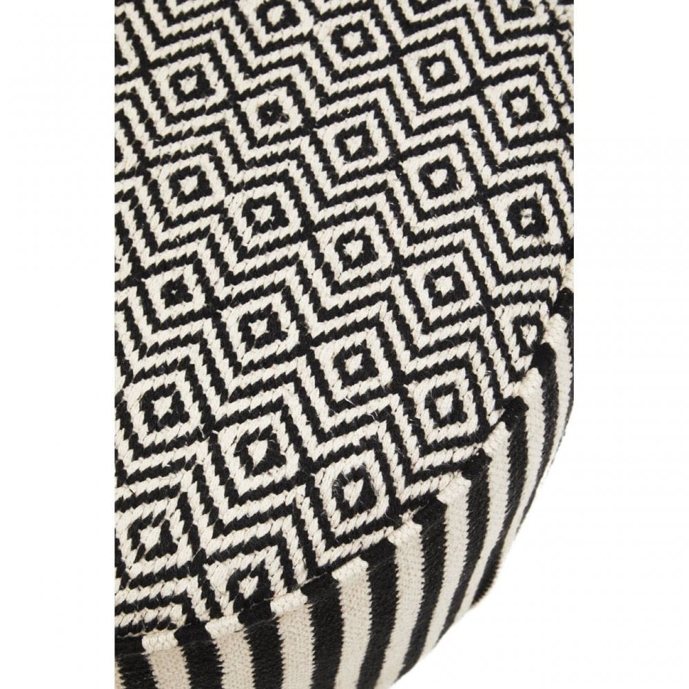 Cefena Striped Footstool