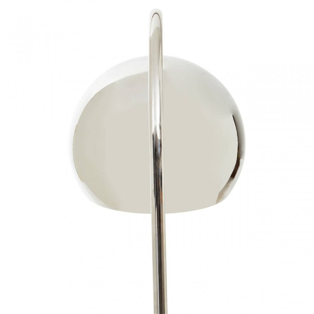 Karter Floor Chrome Finish Lamp With White Base