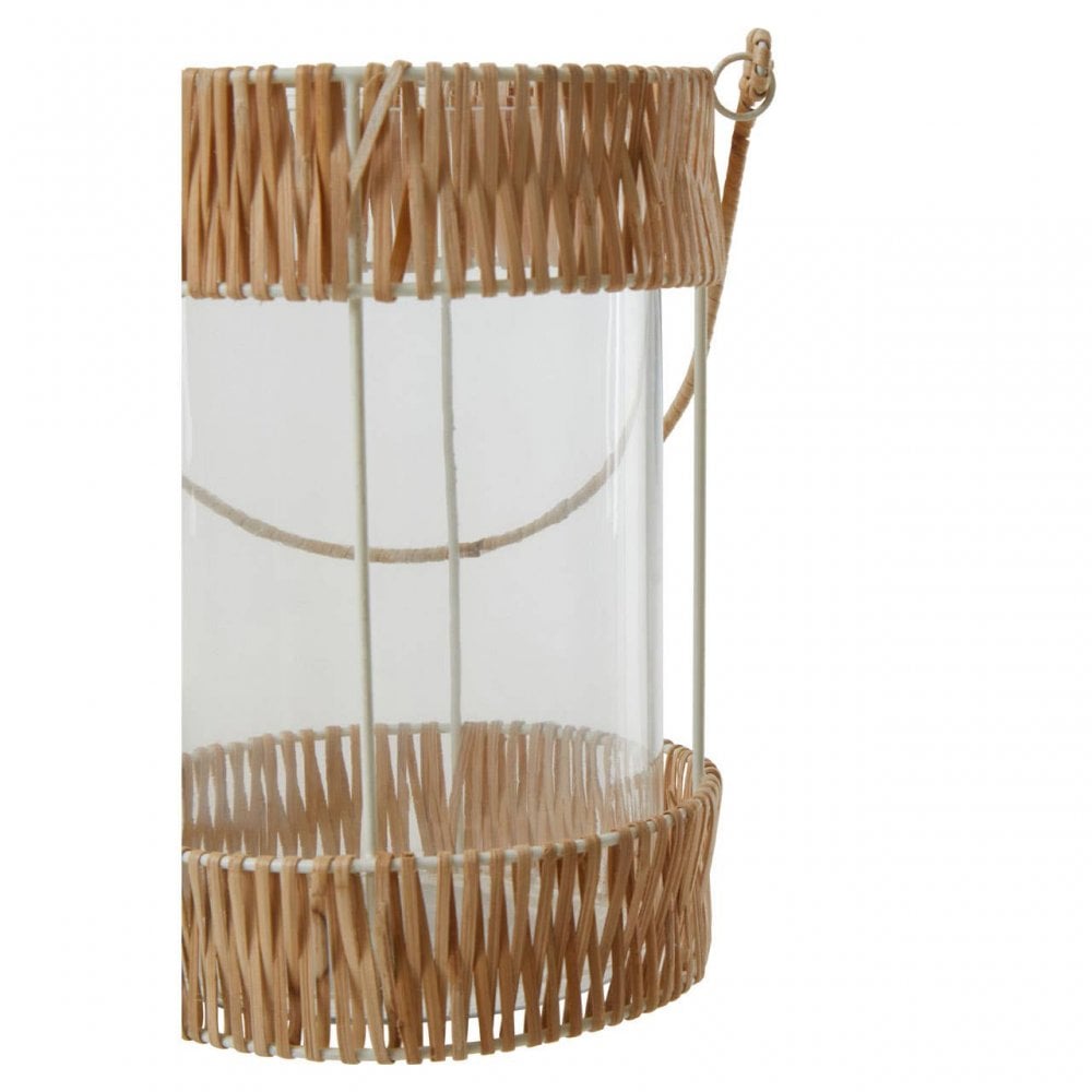 Kuta Natural And White Large Lantern