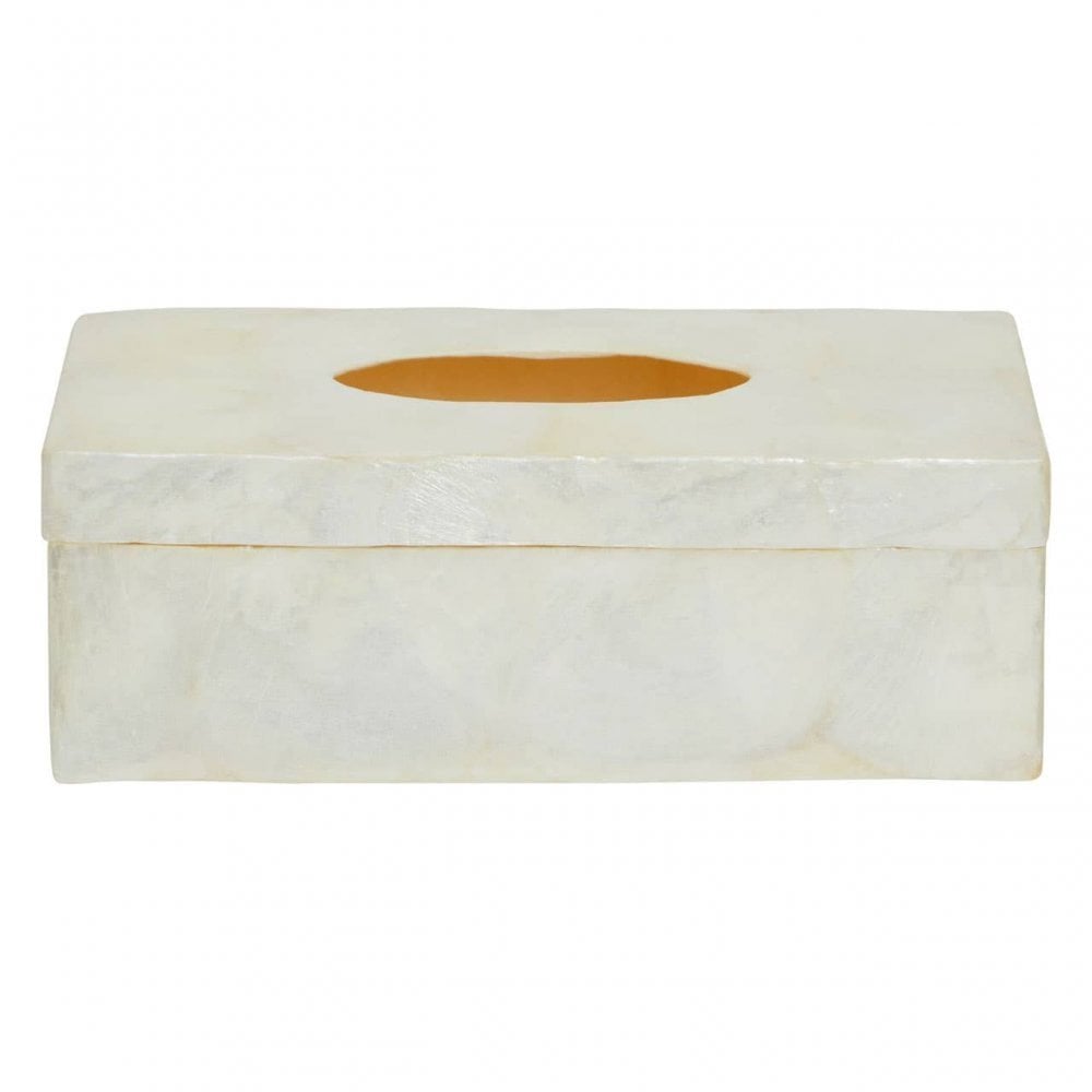 Palu White Tissue Box