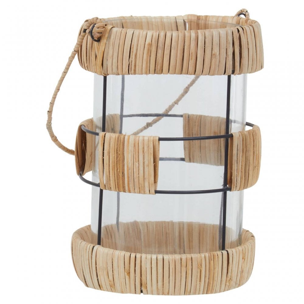 Kuta Natural And Black Large Lantern