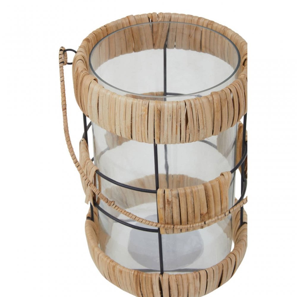 Kuta Natural And Black Large Lantern