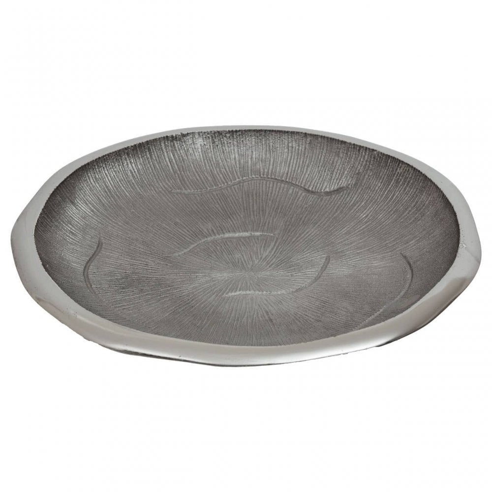 Silva Large Oak Effect Silver Bowl