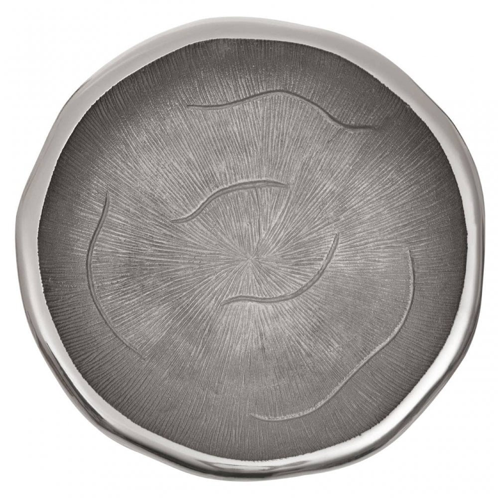 Silva Large Oak Effect Silver Bowl
