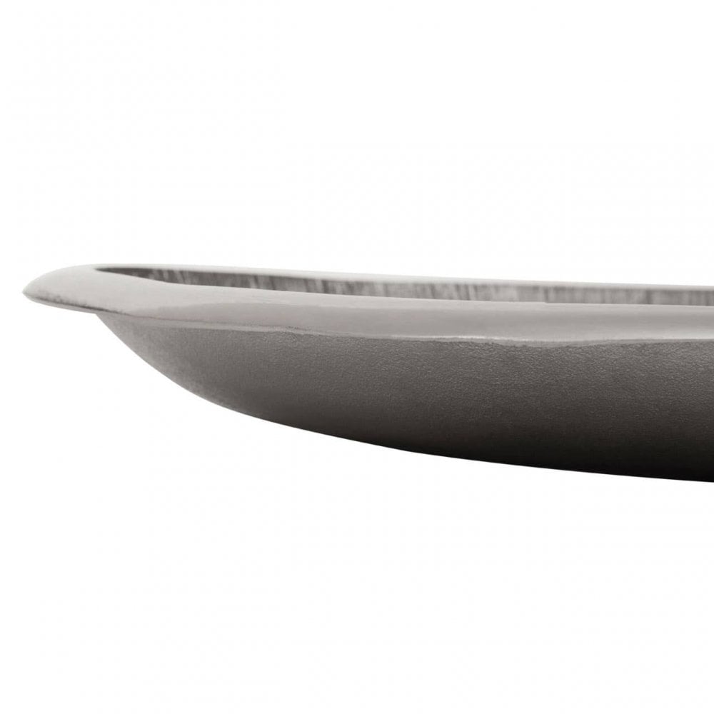 Silva Large Oak Effect Silver Bowl