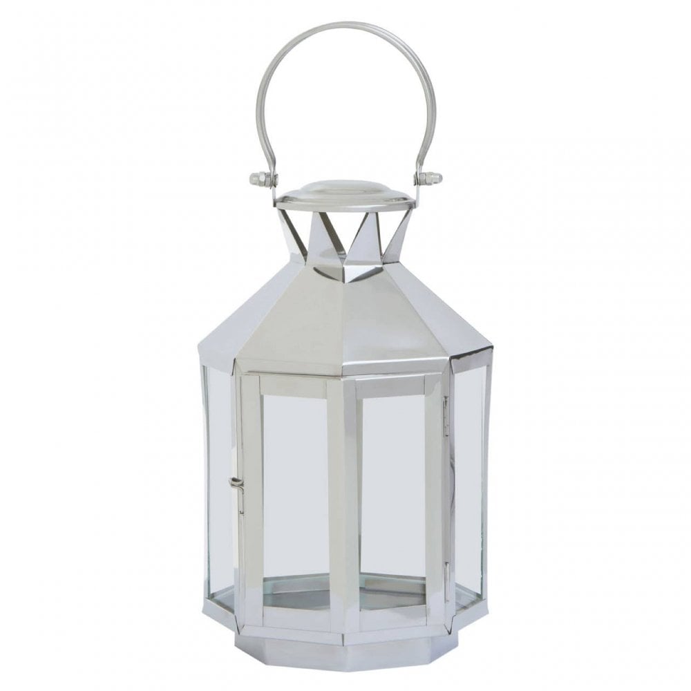 Herber Small Silver Steel Lantern