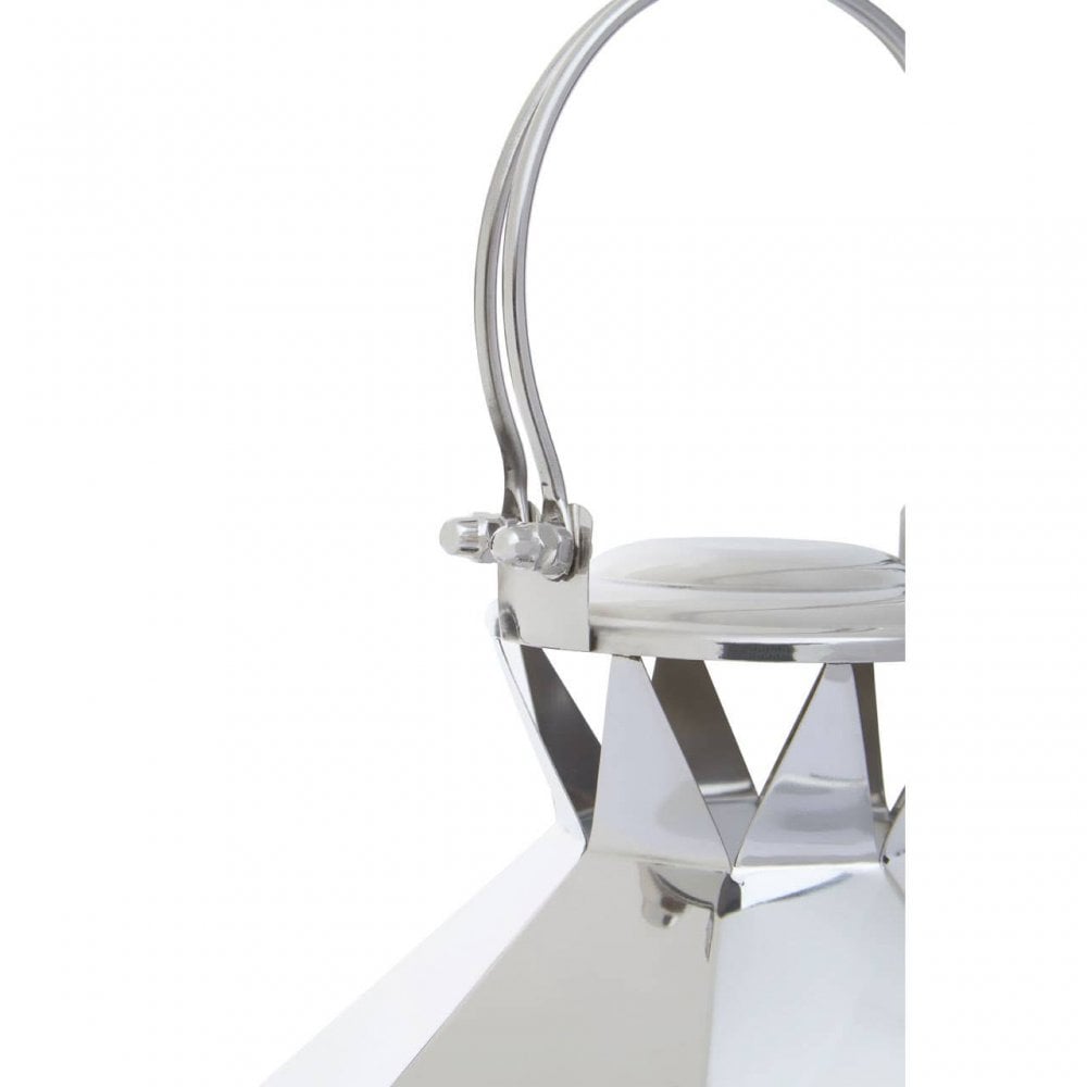 Herber Small Silver Steel Lantern