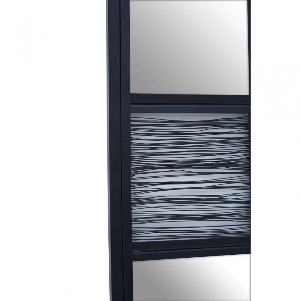 Enzo Black Wire Wall Mirror
