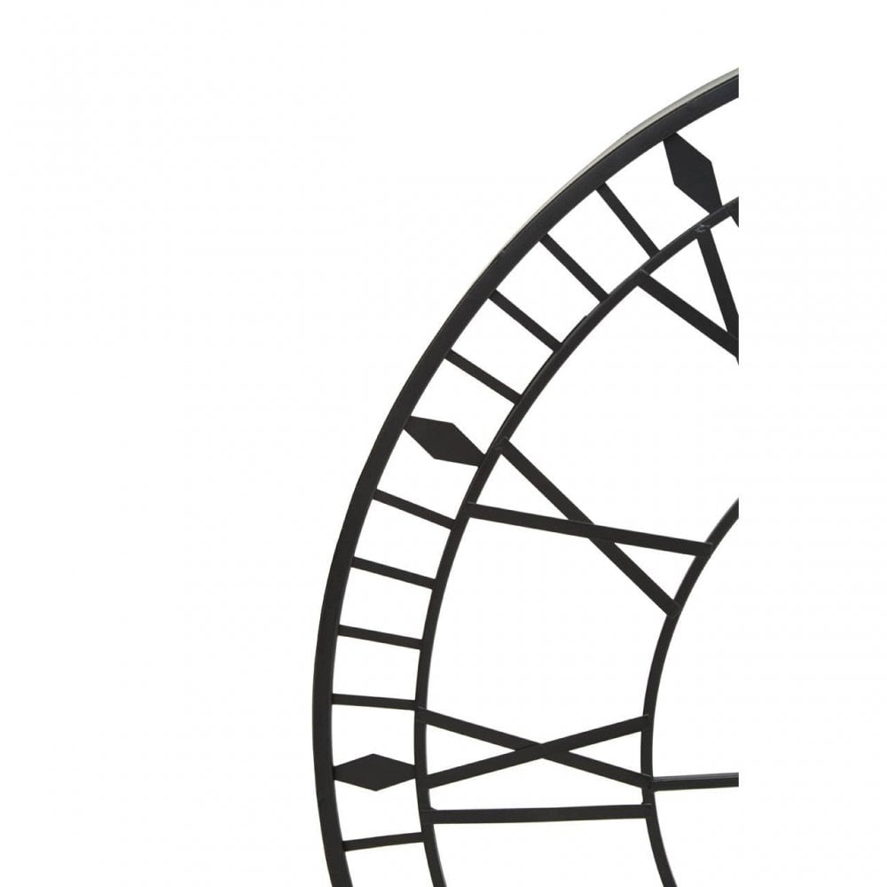 Genova Large Black And White Led Wall Clock