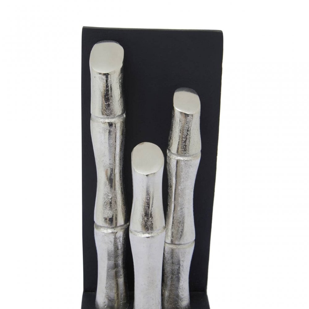 Hiba Set Of Two Silver Bookends