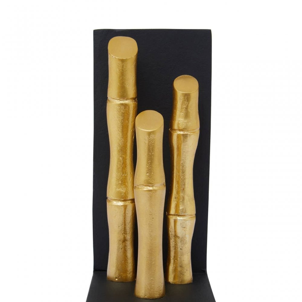 Hiba Set Of Two Gold Finish Bookends