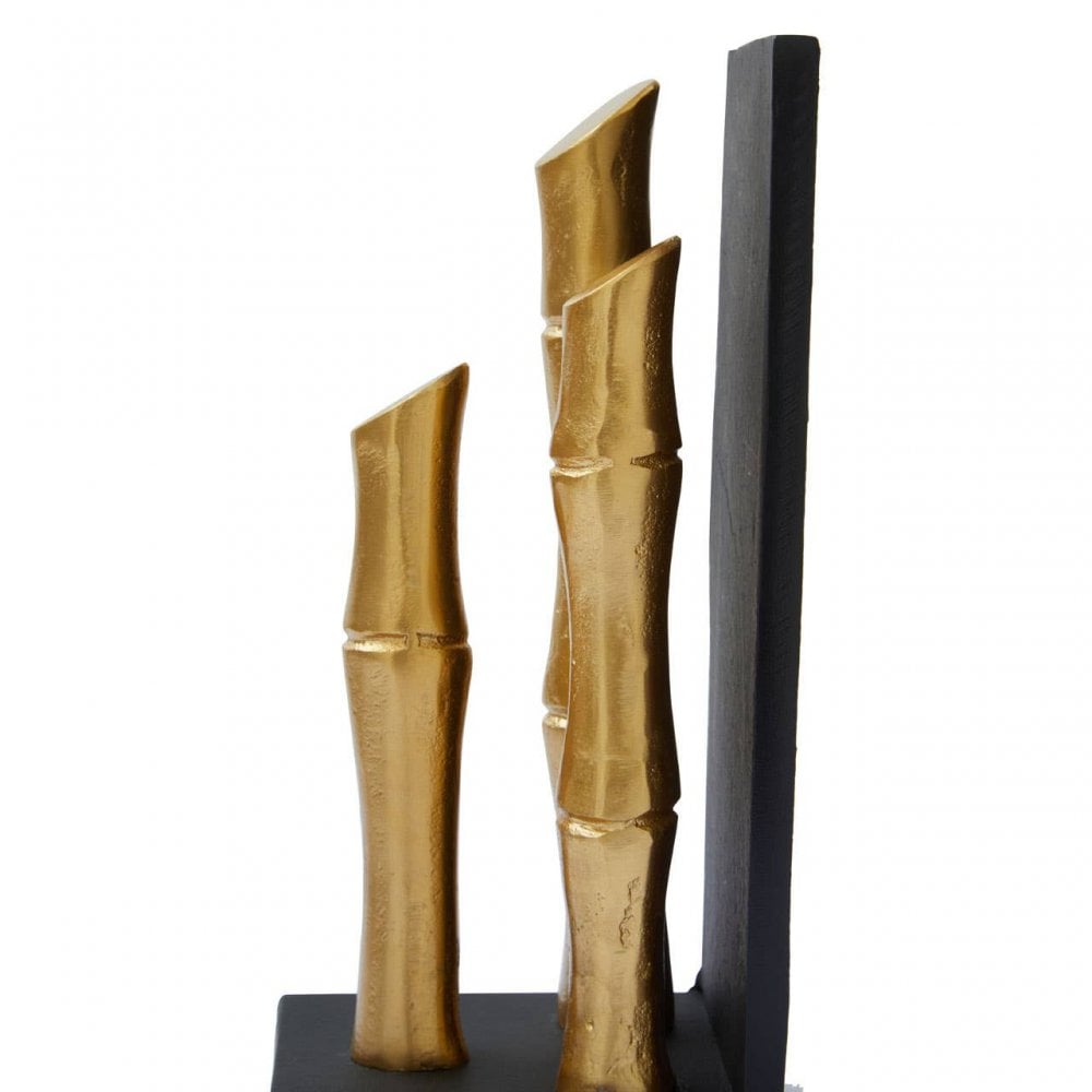 Hiba Set Of Two Gold Finish Bookends