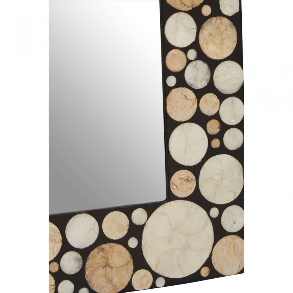 Palu Large Black White And Gold Wall Mirror