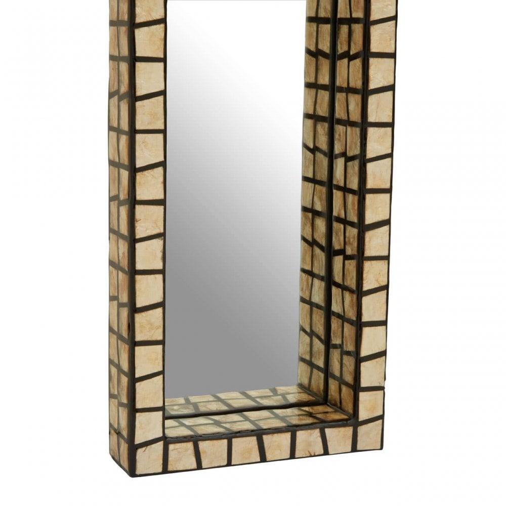 Palu Black And Gold Cm Cracking Wall Mirror