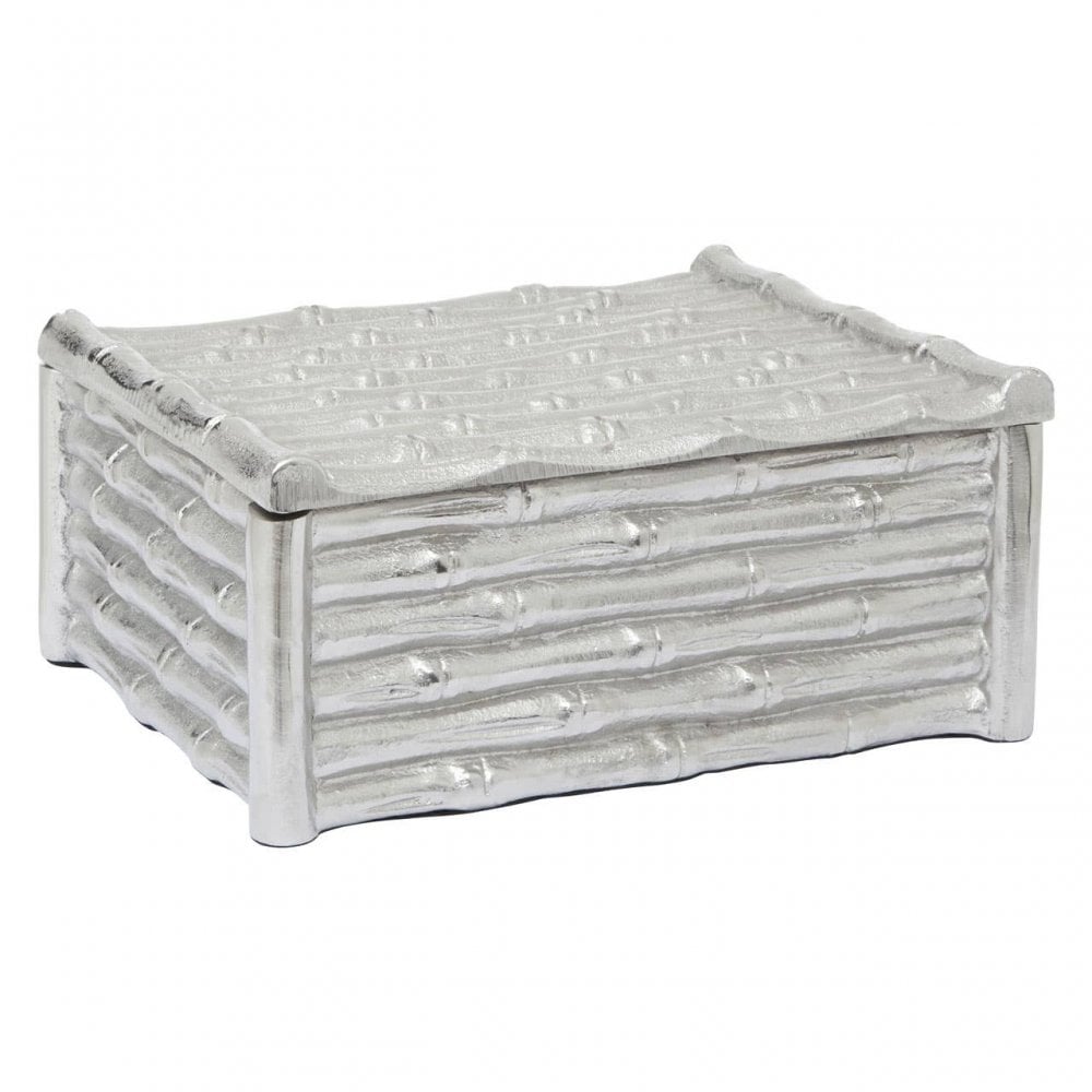 Hiba Large Silver Trinket Box