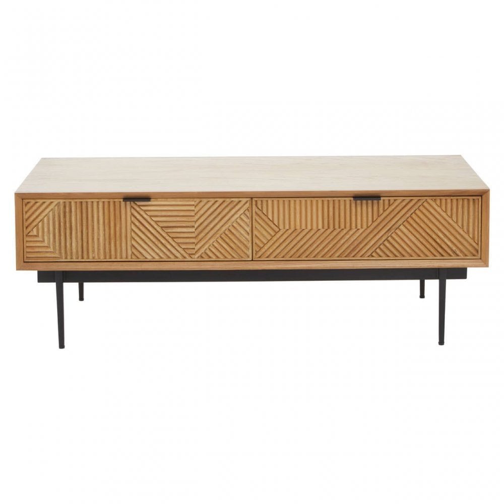 Jakara Natural Finish Wooden Coffee Table