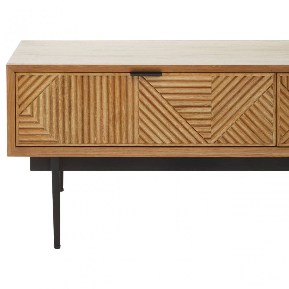 Jakara Natural Finish Wooden Coffee Table