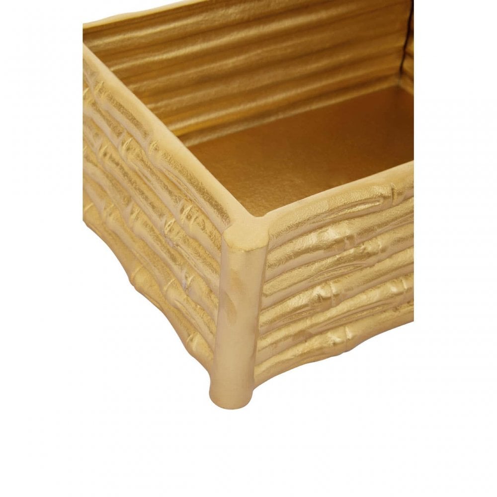 Hiba Large Gold Finish Trinket Box