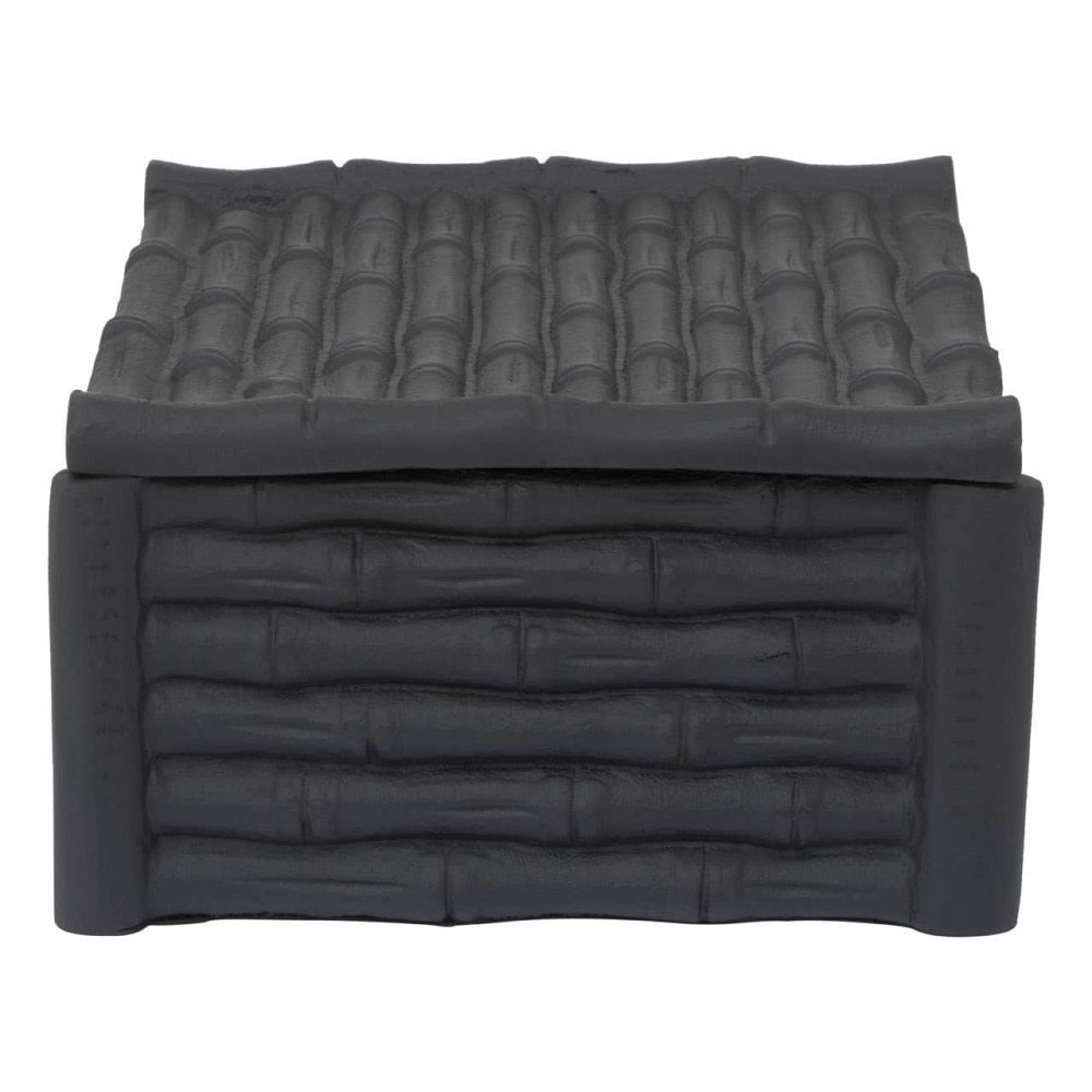Hiba Large Black Finish Trinket Box