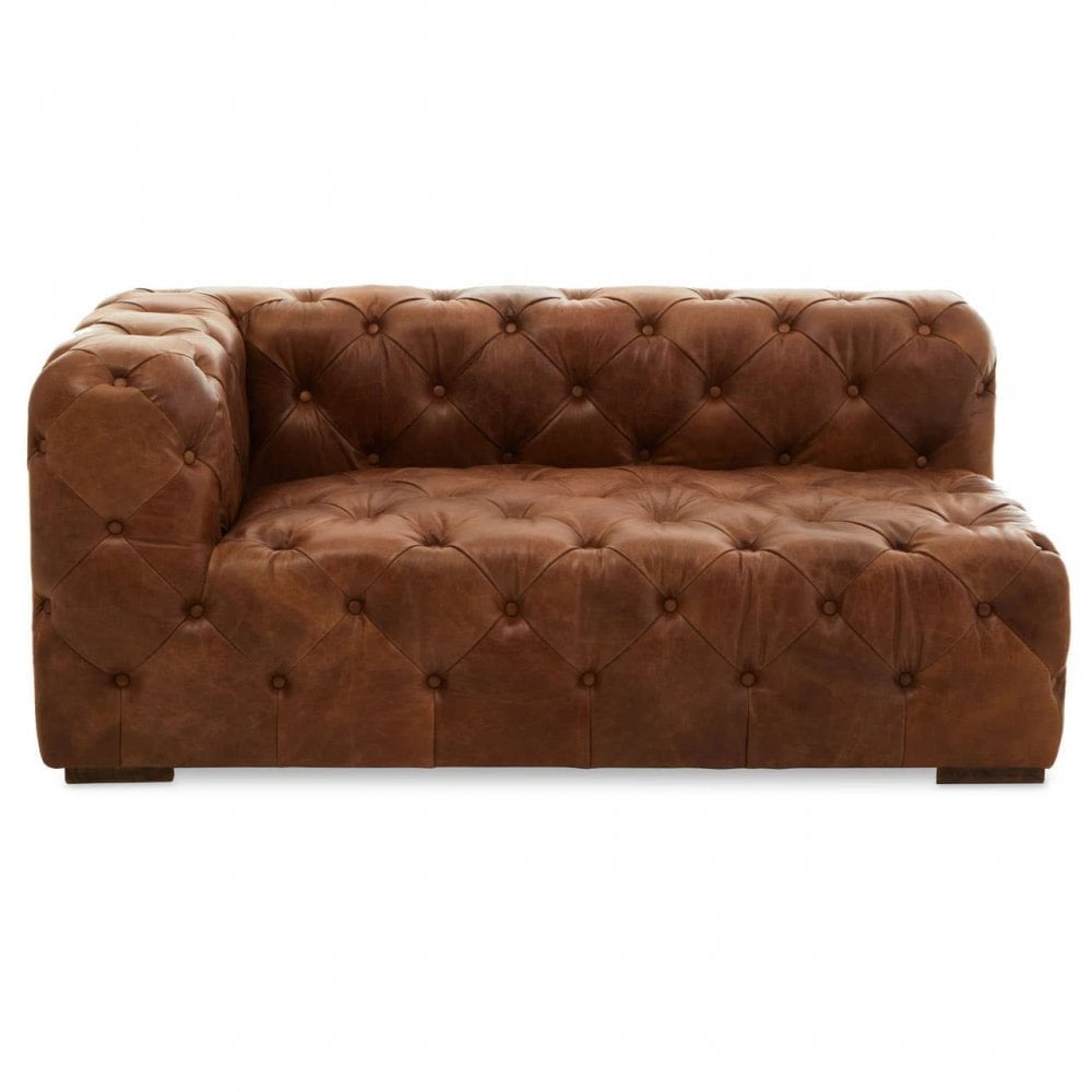Hoxton Tufted Leather Right Arm Sofa