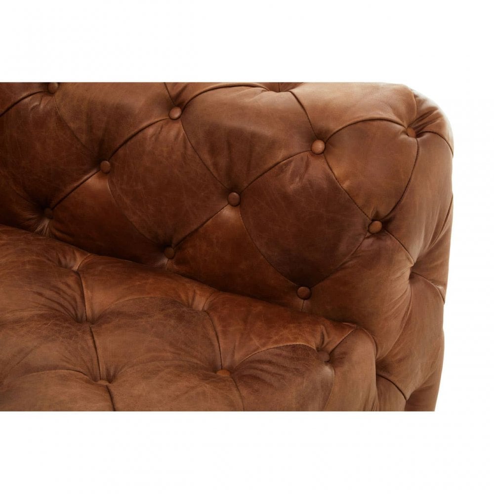 Hoxton Tufted Leather Right Arm Sofa