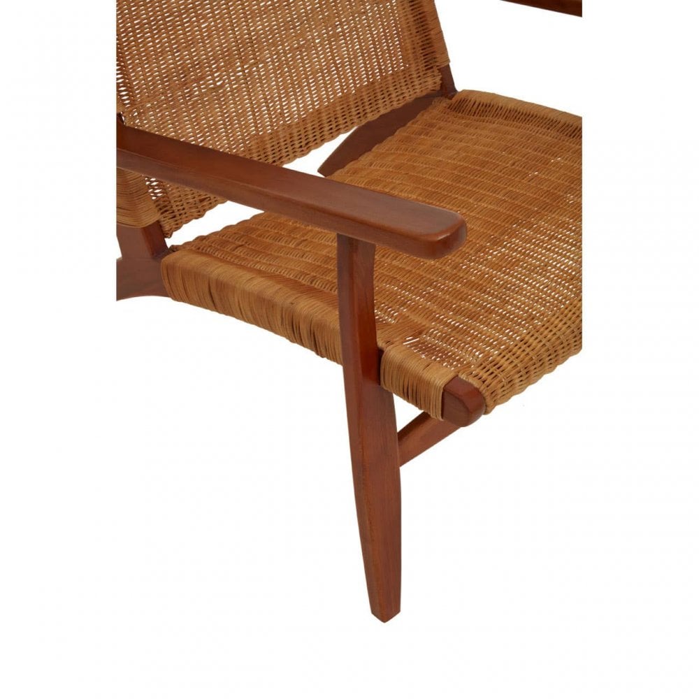 Java Woven Chair In Brown Natural Rattan