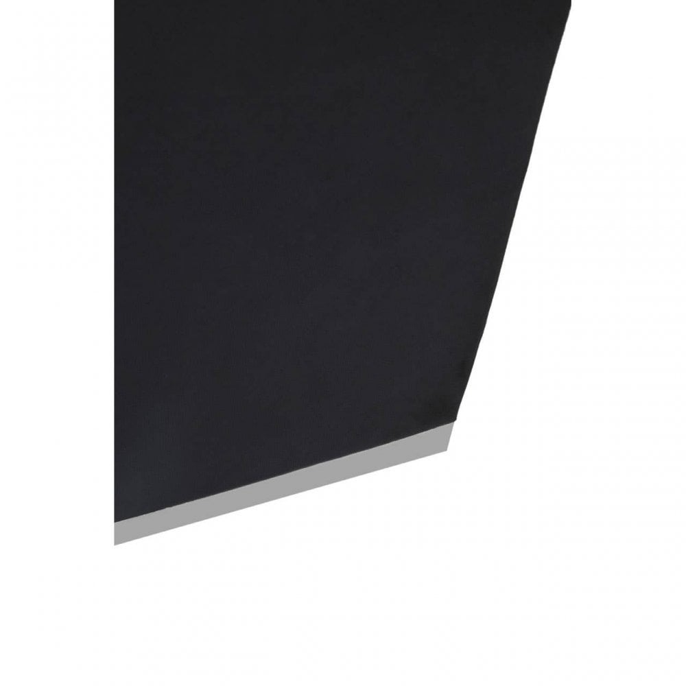 Hagen Black And Silver Square Stool