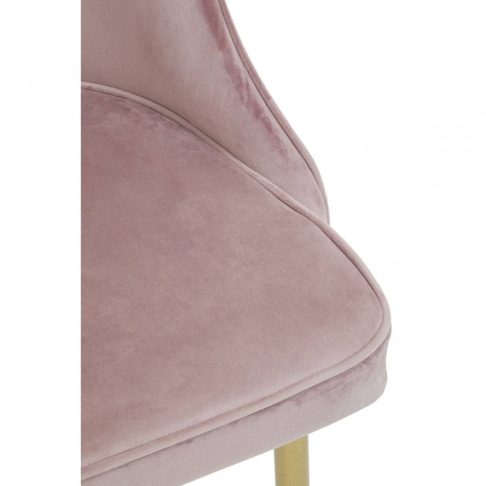Demi Dusky Pink Velvet Dining Chair
